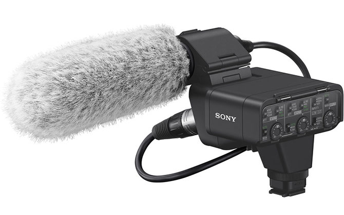 Sony XLR-K3M Dual-Channel XLR Audio Adapter Kit with Shotgun Microphone