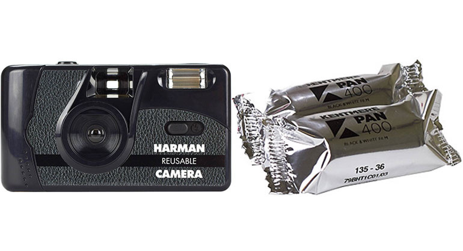 harman reusable 35mm camera with flash
