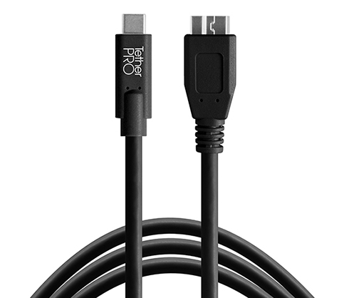 TetherPro USB-C to Mircro-B 4.6m Black - Best Available Image