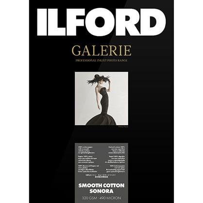 Best image for Ilford Galerie Smooth Cotton Sonora 320gsm A3 25 Sheets