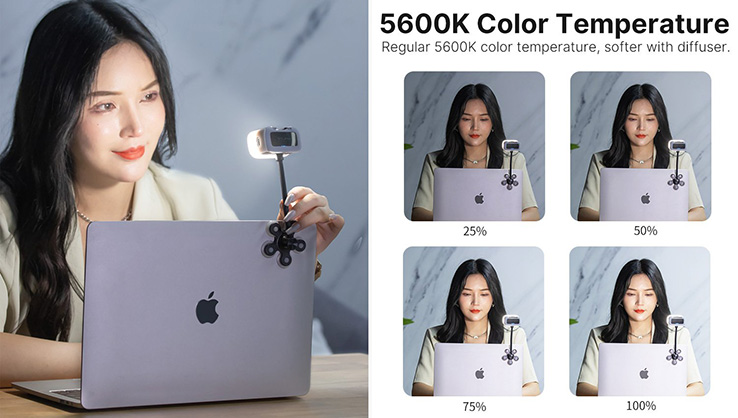 1018837_B.jpg - Ulanzi Video Light with Suction Cup - Image 2