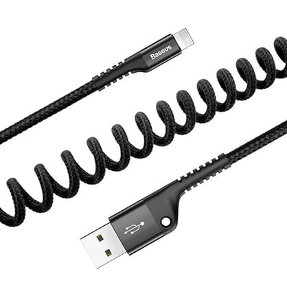 1018847_B.jpg - Baseus Spring Data Cable Lightning 1m for iPhone - Image 2