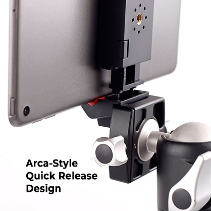 1019157_B.jpg - XILETU XJ17 Phone and Tablet Holder with Cold Shoe Mount - Image 2