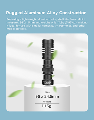 1019747_E.jpg - Saramonic Vmic Mini II Unidirectional Condenser Microphone - Thumbnail 5