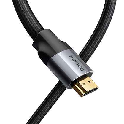 1019857_C.jpg - Baseus Enjoyment Series 4KHD HDMI Male To 4KHD Male Adapter Cable 0.5m Dark gray - Image 3