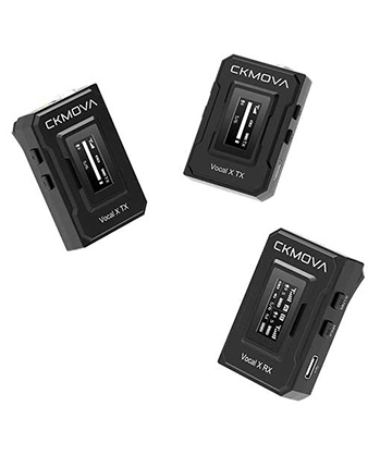 CKMOVA Vocal X V2 Ultra-Compact Dual-Channel Wireless Microphone (Black) - Best Available Image