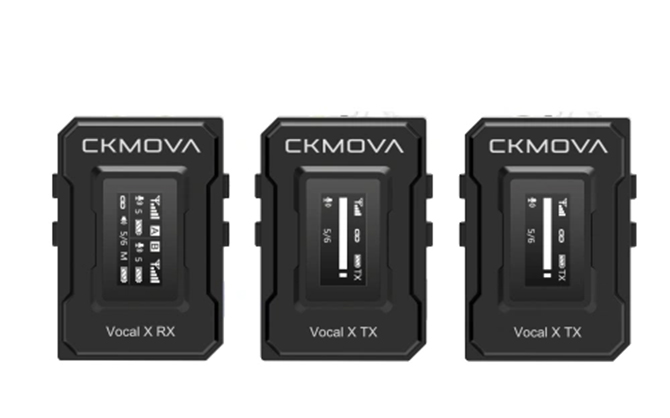 1019867_A.jpg - CKMOVA Vocal X V2 Ultra-Compact Dual-Channel Wireless Microphone (Black)