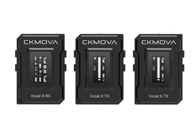 1019867_A.jpg - CKMOVA Vocal X V2 Ultra-Compact Dual-Channel Wireless Microphone (Black) - Image 1