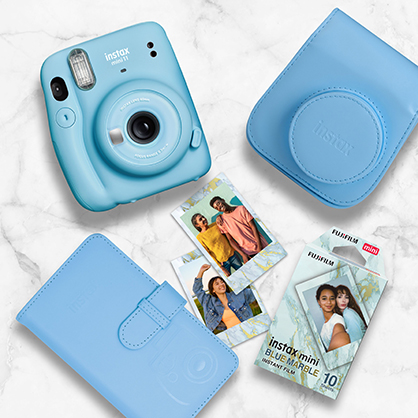 1020047_A.jpg - Fuji instax mini 11 Blue Ltd Edition Pk - Image 1