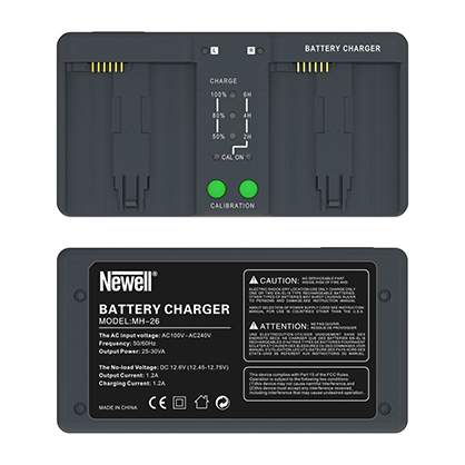 1020347_B.jpg - Newell BC-18B dual batt charger for EN-EL18 MH-26  EN-EL4 LP-E4 - Image 2