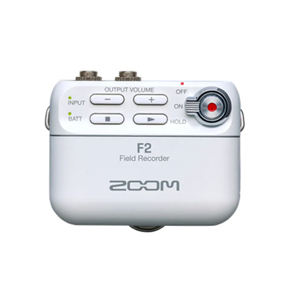 ZOOM F2W Ultracompact Portable Field Recorder with Lavalier Microphone White - Best Available Image