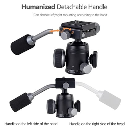 1021897_B.jpg - XILETU FM5C2 Mini Table Tripod + Ball Head - Image 2