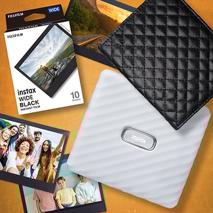 1022137_A.jpg - Instax Wide Link Photo Printer - Ash White (2023 Ltd Ed Gift Pack) - Thumbnail 1