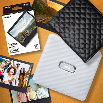 1022137_A.jpg - Instax Wide Link Photo Printer - Ash White (2023 Ltd Ed Gift Pack) - Image 1