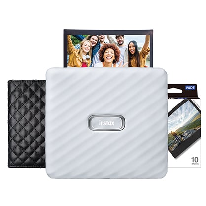 1022137_B.jpg - Instax Wide Link Photo Printer - Ash White (2023 Ltd Ed Gift Pack) - Image 2