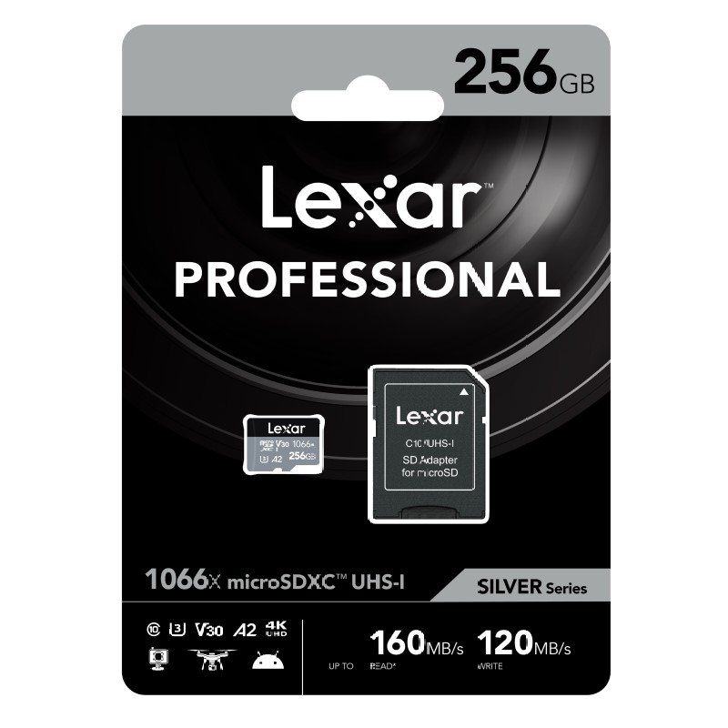 Lexar Professional 1066x microSDHC/SDXC UHS-I 256GB Card - Best Available Image