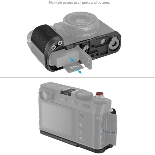 1022577_C.jpg - SmallRig L-Shape Grip for FUJIFILM X100VI/X100V (Black) 4556 - Thumbnail 3