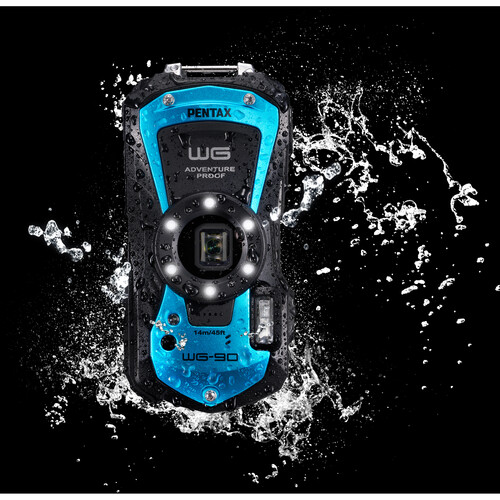 1022617_B.jpg - Ricoh Pentax WG-90 Digital Camera Blue - Image 2