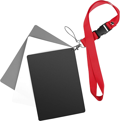 Camera Armour 18% Grey Card Kit 17.8x12.8cm Black/Grey/White - Best Available Image