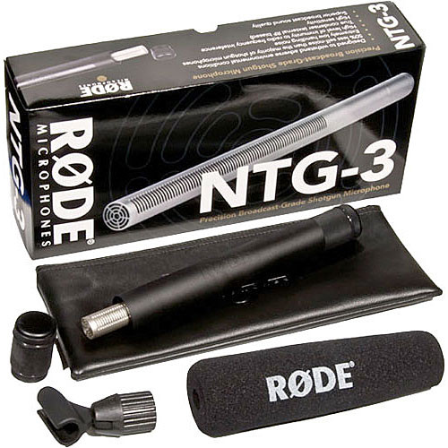 1022657_B.jpg - RODE NTG3 Moisture-Resistant Shotgun Microphone (Satin Nickel / Silver)