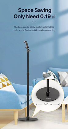 1023077_B.jpg - Ulanzi LS09 Extendable Heavy Base Stand with 1/4-inch Ball Mount Stand - Image 2