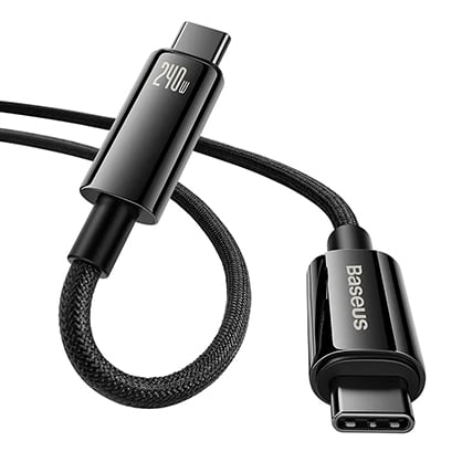 Baseus Tungsten Fast Charging Data Cable Type-C to Type-C 240W 2m Black