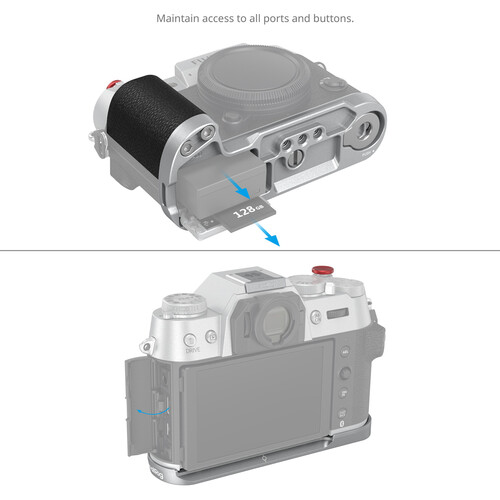 1023237_C.jpg - SmallRig Silicone L-Shape Grip for FUJIFILM X-T50 (Silver) 4713 - Image 3