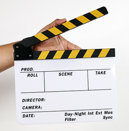 Camera Armour Acrylic Production Slate with Clapper - Yellow