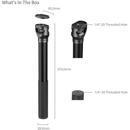 1023417_B.jpg - SmallRig Extension Pole for DJI Gimbal 4378 - Image 2