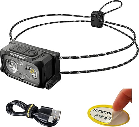 Nitecore NU21 360 Lumen Ultralight Rechargeable Headlamp - Black