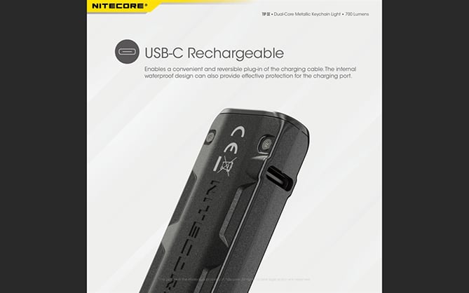 1023497_C.jpg - Nitecore TIP SE 700 Lumen Rechargeable Keychain EDC Flashlight - Image 3