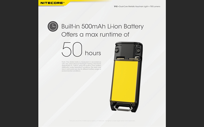 1023497_D.jpg - Nitecore TIP SE 700 Lumen Rechargeable Keychain EDC Flashlight - Image 4