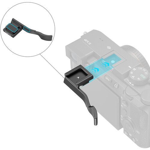 1023637_A.jpg - SmallRig Thumb Grip for Sony a7C II, a7CR and a7C (Black) - Thumbnail 1