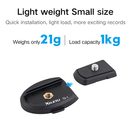 1023827_A.jpg - XILETU Q-1 Quick Release Plate - Thumbnail 1