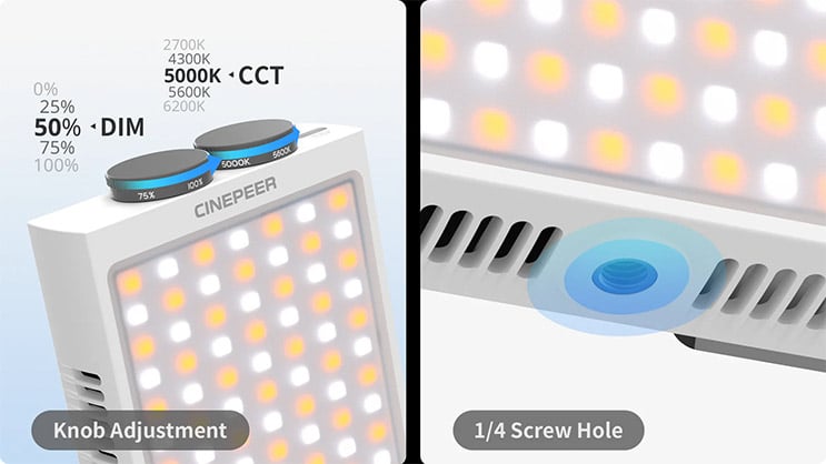 1024127_C.jpg - ZHIYUN CINEPEER CM25 LED Light - Thumbnail 3