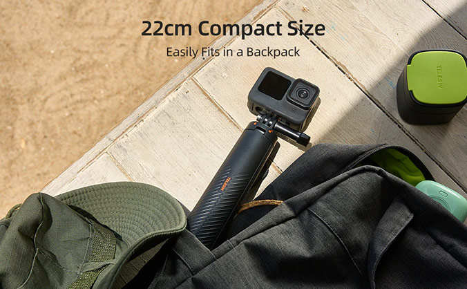 1024187_B.jpg - Telesin Floating Tripod Selfie Stick - Thumbnail 2