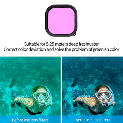 1024197_E.jpg - Telesin 45M Diving Waterproof Case with Lens Filter for GoPro Hero 12/11/10/9 - Image 5