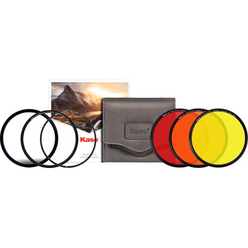 Kase Revolution Black and White 3-in-1 Filter Kit (Yellow, Orange, Red, 77mm)