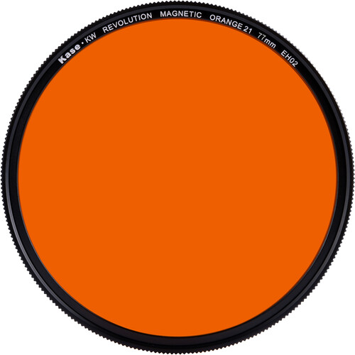 Kase Revolution Black and White Filter with Magnetic Adapter (Orange, 77mm)