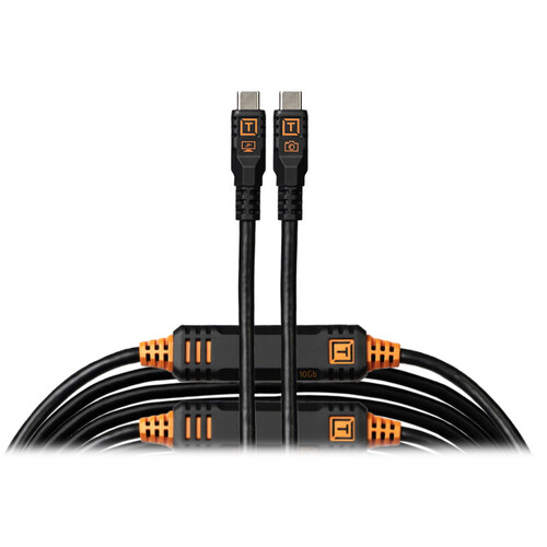 Tether Tools TetherPro Optima USB-C Cable 9.4m Non-Reflective Black Straight - Best Available Image