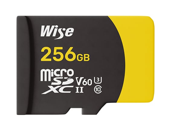 Wise 256GB UHS-II microSDXC V60 Micro SD Memory Card