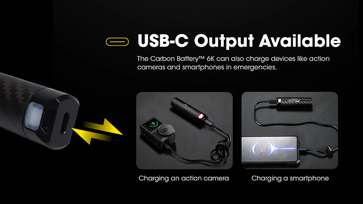 1024607_B.jpg - Nitecore Carbon Battery 6K USB-C 6000mAh Power Bank - Image 2
