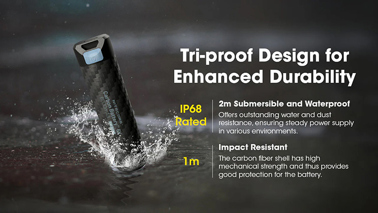 1024607_C.jpg - Nitecore Carbon Battery 6K USB-C 6000mAh Power Bank - Thumbnail 3