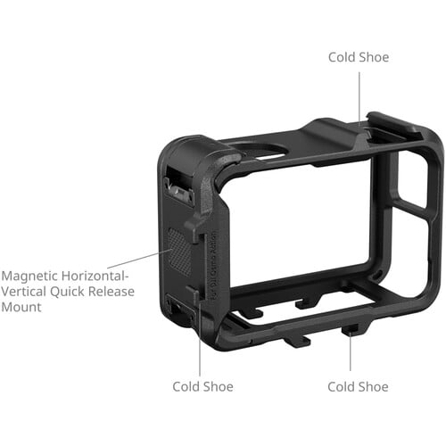 1024627_D.jpg - SmallRig Camera Cage for DJI Osmo Action 5 Pro/4/3 5135 - Thumbnail 4