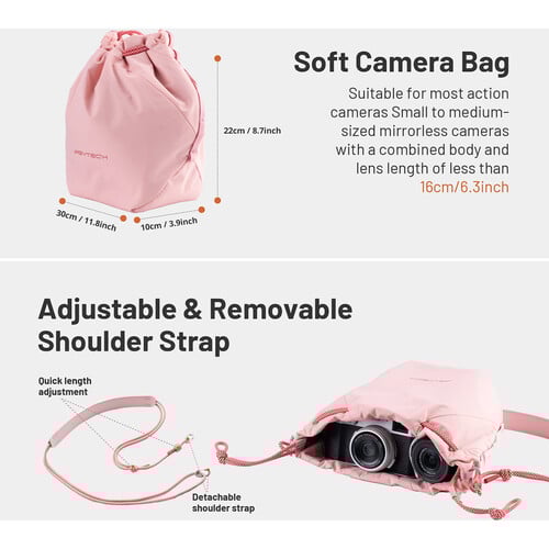 1024807_B.jpg - PGYTECH OneGo Drawstring Bag (Sakura Pink) - Thumbnail 2