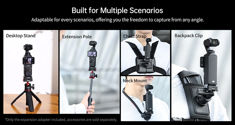 1024827_A.jpg - Ulanzi PK-10 Expansion Adapter for DJI Osmo Pocket 3 - Image 1