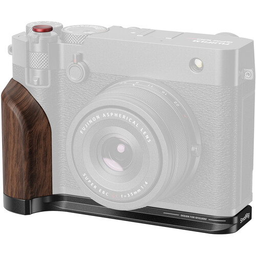 SmallRig L-Shape Mount Plate with Wooden Handle FUJIFILM GFX100RF (Black) 5266 - Best Available Image