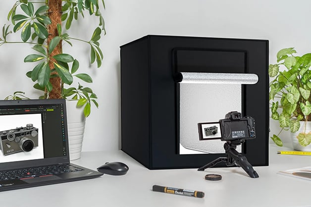 Best image for Newell M80 II Shadowless LED Light Tent - Portable Product Photography Studio