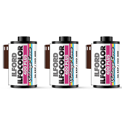 1025157_A.jpg - ILFORD ILFOCOLOR 400+ Vintage Tone 135/36 EXP - Triple Pack ( 3 Rolls ) - Image 1