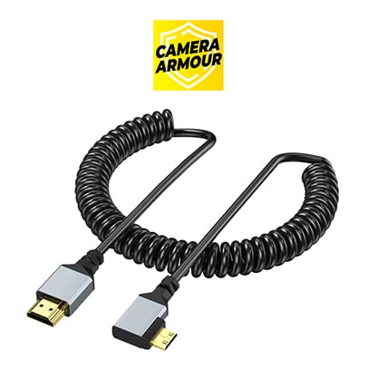 Best image for Camera Armour Coiled Right Mini-HDMI to HDMI Cable